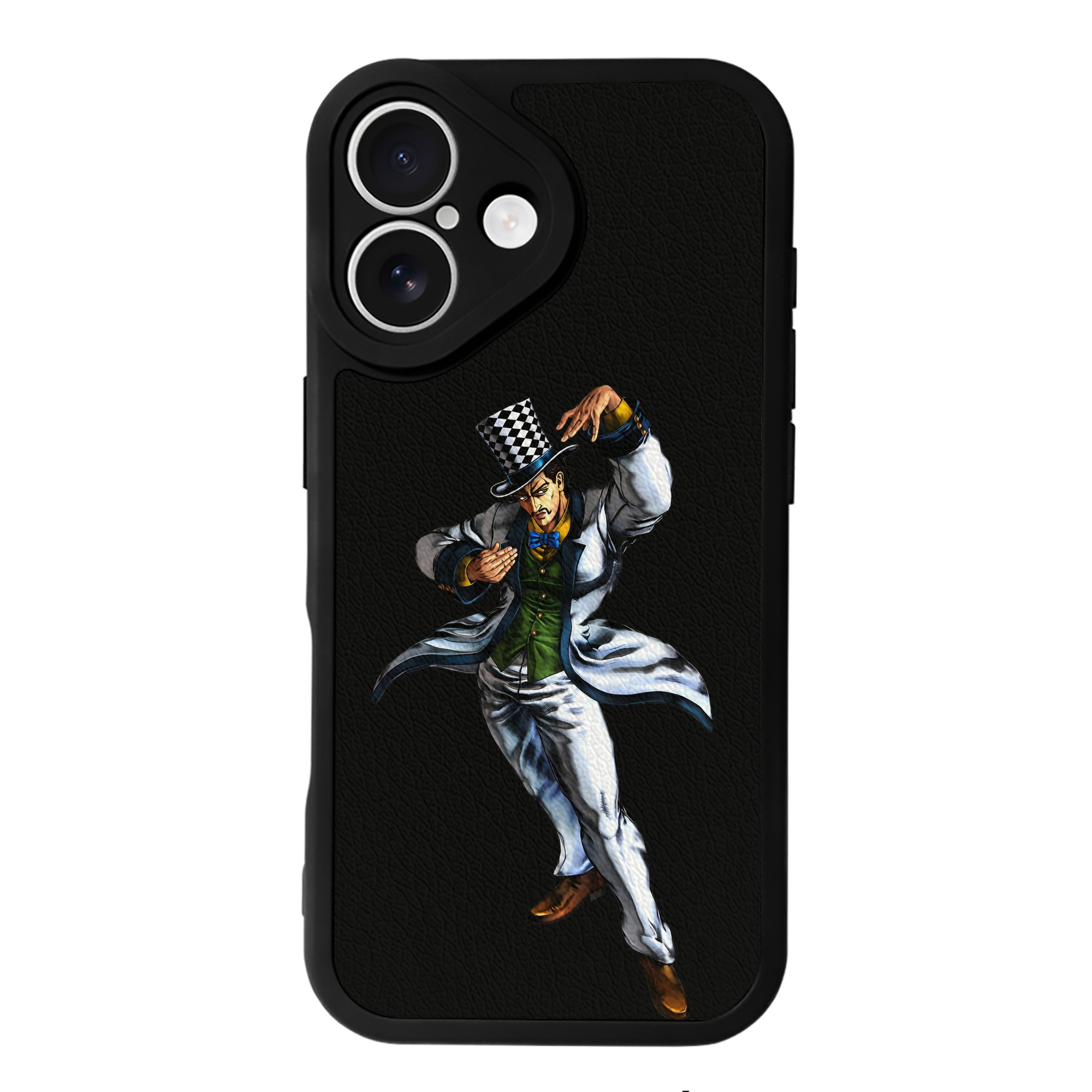 （画像用） ジョジョの奇妙な冒険 ウィル?アントニオ?ツェペリ JoJo's Bizarre Adventure Will Anthonio Zeppeli 【iPhone 16シリーズ対応】シリコンスマホケース（レザー調） 材質：シリコン